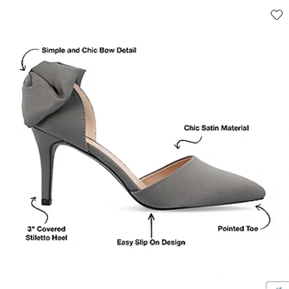 Journee Collection women’s Tanzi pointed Toe stiletto Heel pumps - Picture 6 of 10